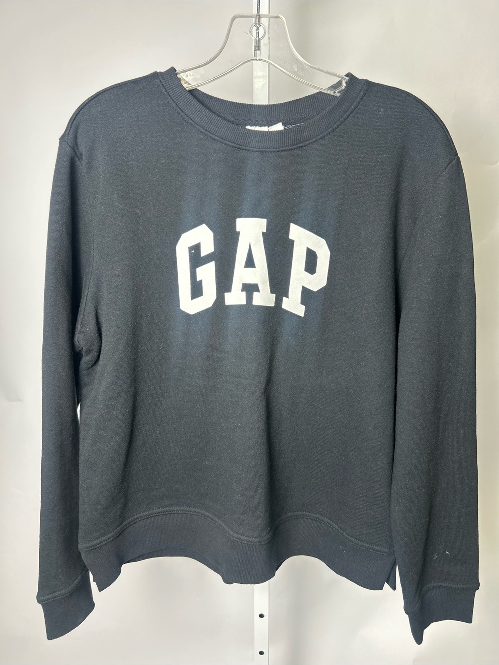 GAP Black Crewneck Sweatshirt with White Logo